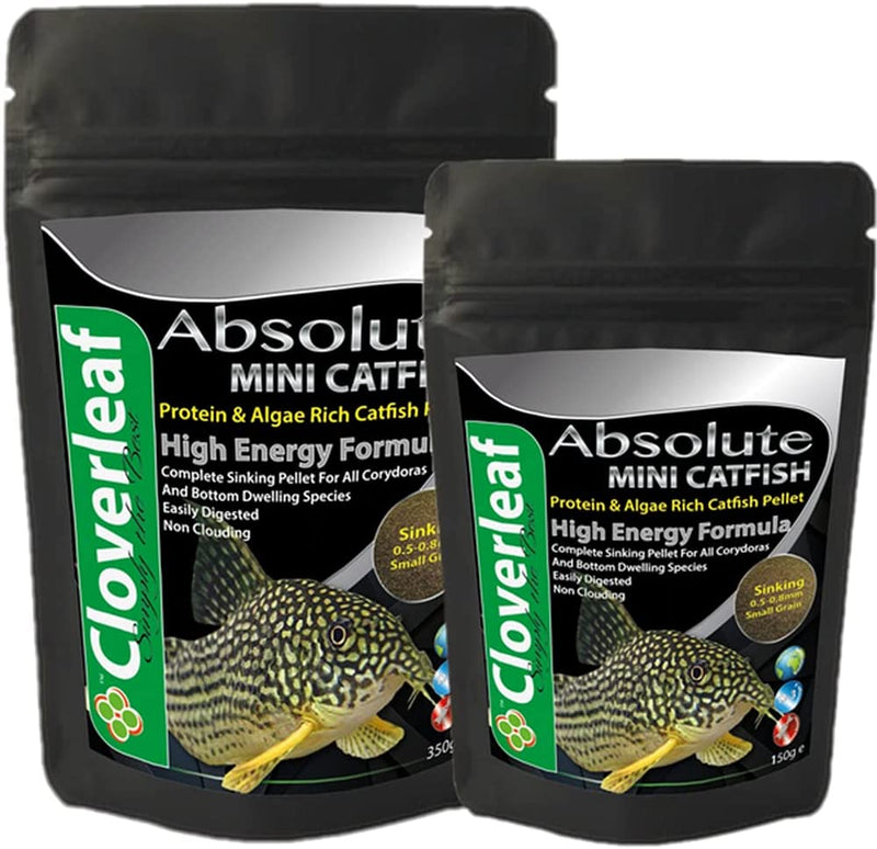 Cloverleaf Absolute 42% High Protein Sinking Mini Catfish Pellet Food 350g